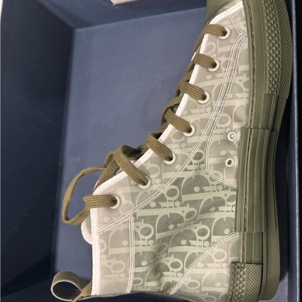 Dior Men's Sneakers in Olive and Cream